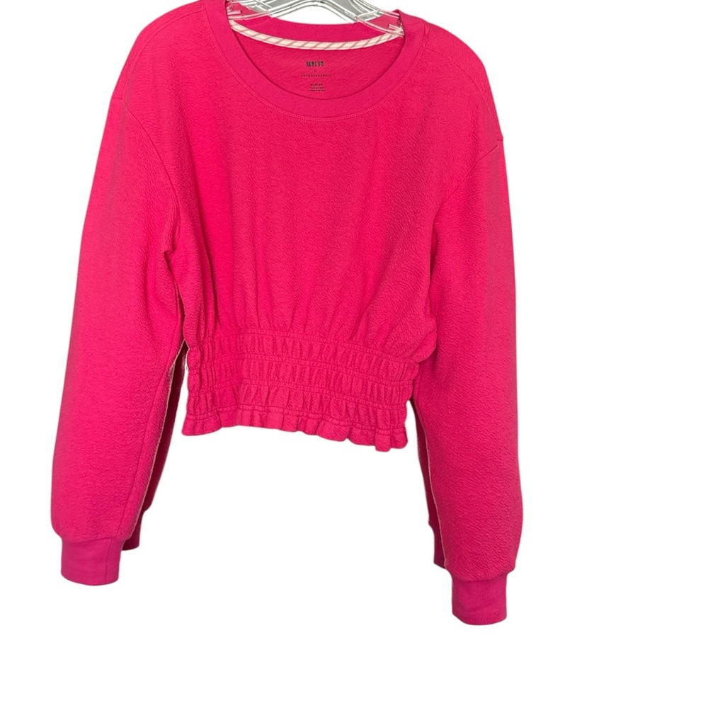 Anthropologie Maeve Fuchsia Textured Top
